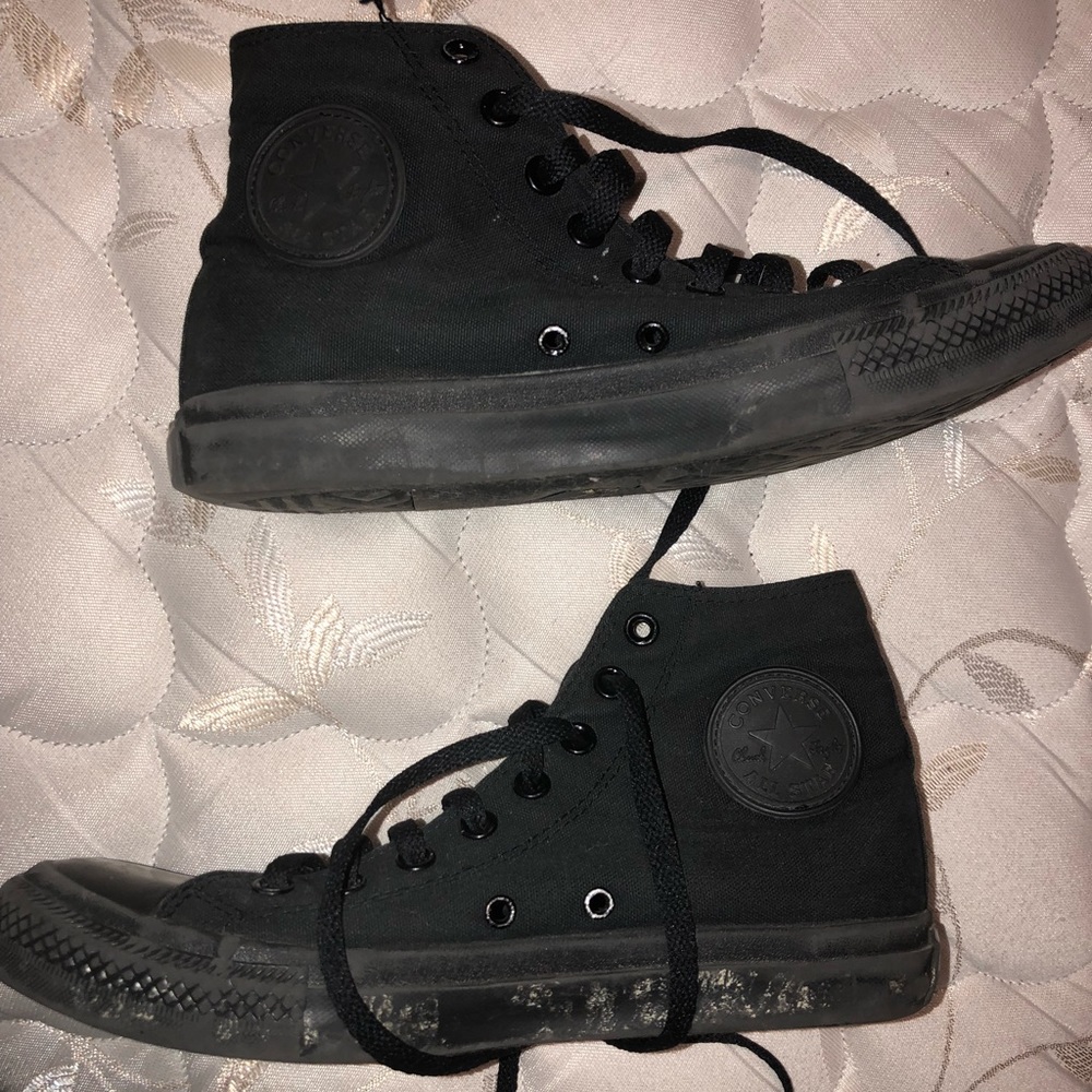 All Black Converse